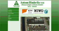 Desktop Screenshot of antoonhinderiks.nl